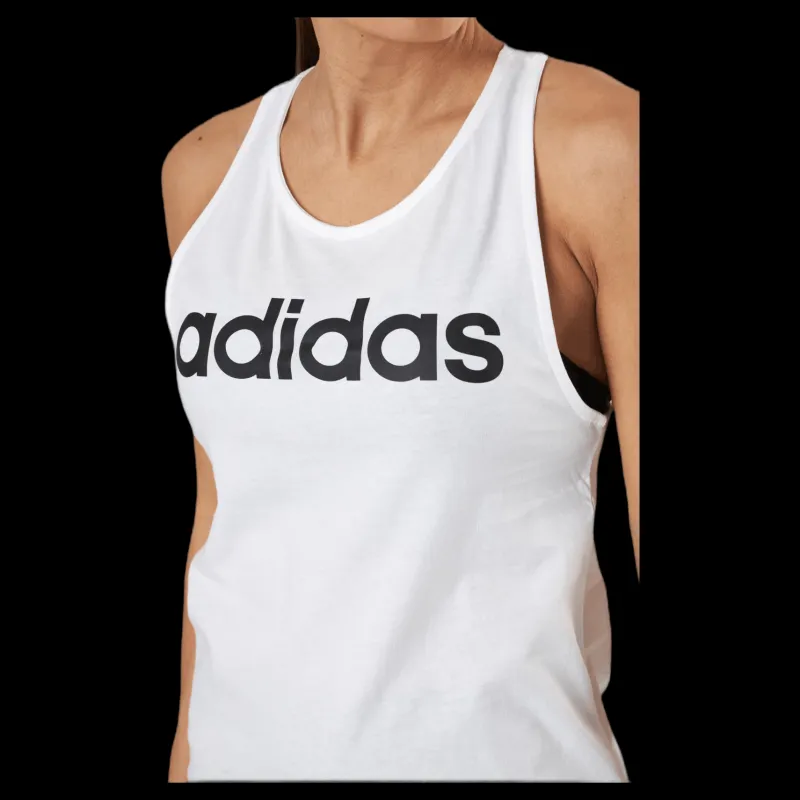 adidas Essentials Loose Tank Top White / Black Vit Hot