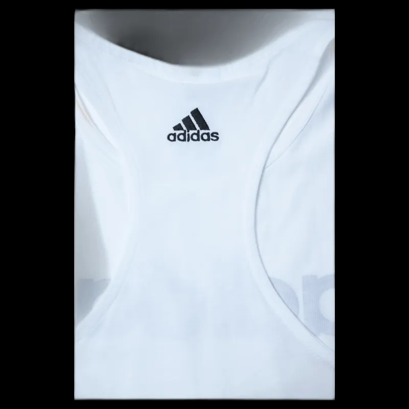 adidas Essentials Loose Tank Top White / Black Vit Hot