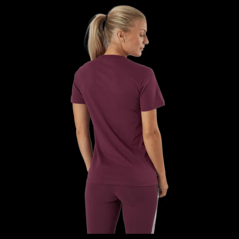 Clearance adidas Essentials Regular T-Shirt Victory Crimson / White Röd