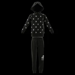 Clearance adidas Essentials Seasonals Brand Love Tracksuit Black Svart