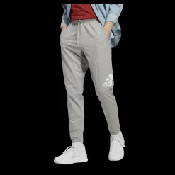 Hot adidas Essentials Single Jersey Tapered Badge of Sport Joggers Grey Grå