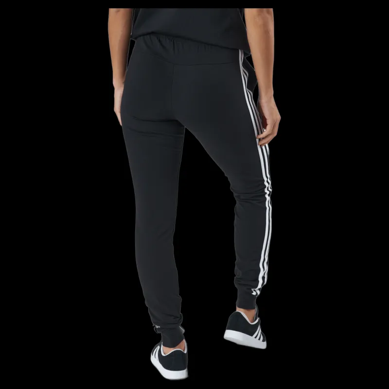adidas Essentials Single Jersey 3-Stripes Joggers Black Svart Outlet