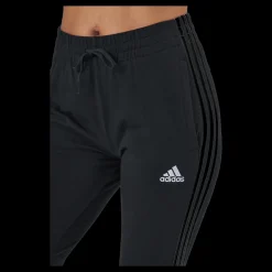 adidas Essentials Single Jersey 3-Stripes Joggers Black Svart Outlet