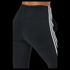 adidas Essentials Single Jersey 3-Stripes Joggers Black Svart Outlet