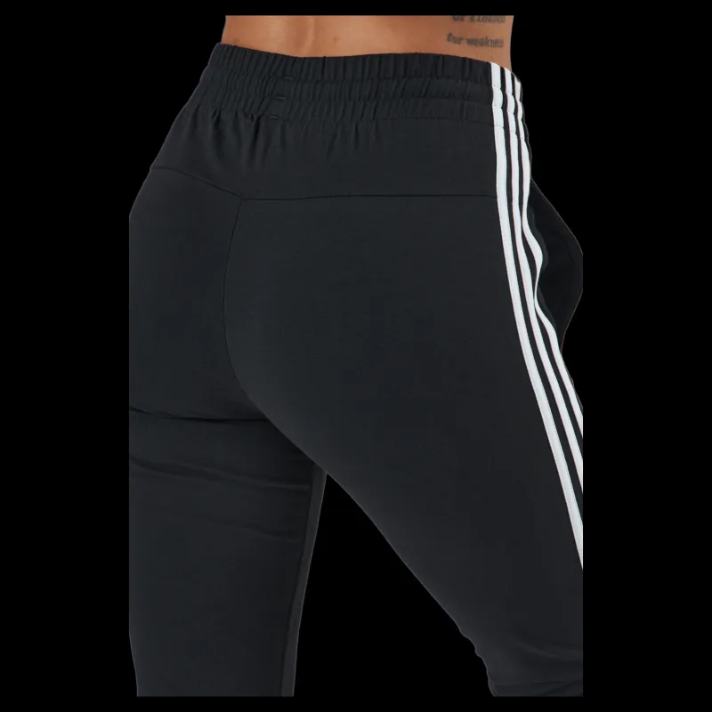 adidas Essentials Single Jersey 3-Stripes Joggers Black Svart Outlet