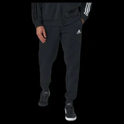 New adidas Essentials Slim 3 Stripes Pants Black / White Svart