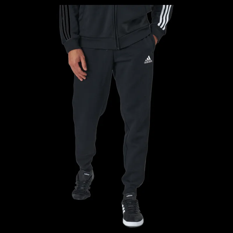 New adidas Essentials Slim 3 Stripes Pants Black / White Svart