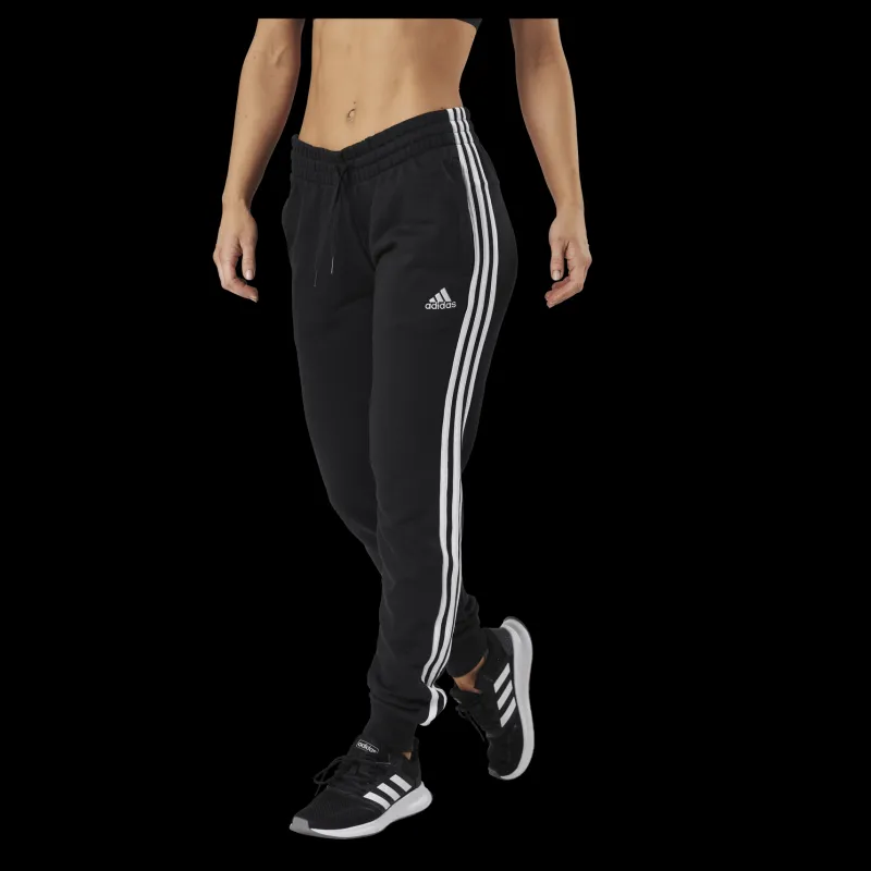 Best adidas Essentials Slim Tapered Cuffed Pant Black / White Svart