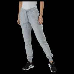 adidas Essentials Slim Tapered Cuffed Pant Medium Grey Heather / White Grå