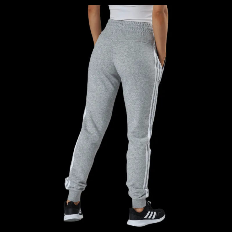 adidas Essentials Slim Tapered Cuffed Pant Medium Grey Heather / White Grå
