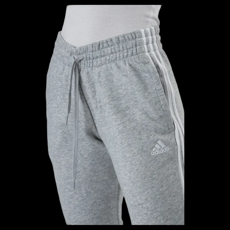 adidas Essentials Slim Tapered Cuffed Pant Medium Grey Heather / White Grå