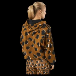 adidas Essentials 3-Stripes Animal Print Hoodie Brostr/Multco/Black Svart Clearance