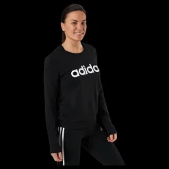 adidas Essentials Sweatshirt Black / White Svart Hot