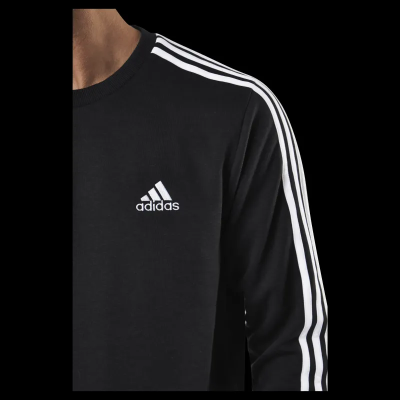 Outlet adidas Essentials Sweatshirt Black / White Svart