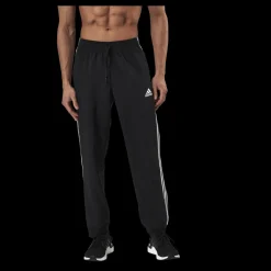 Hot adidas Essentials Tapered Cuff 3 Stripes Pants Black Svart