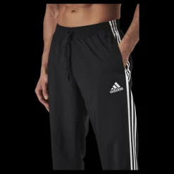 Hot adidas Essentials Tapered Cuff 3 Stripes Pants Black Svart