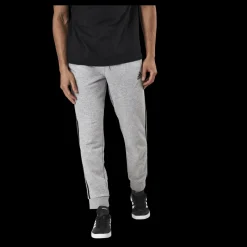 New adidas Essentials Tapered Cuff 3 Stripes Pants Medium Grey Heather / Black Grå