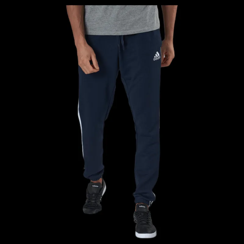 New adidas Essentials Tapered Elasticcuff 3 Stripes Pant Legend Ink / White Blå och Vit