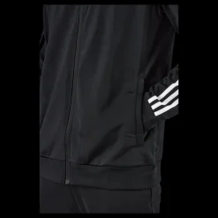 adidas Essentials Warm-Up 3-Stripes Track Top Black Svart New
