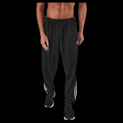 New adidas Essentials Warm-Up Tapered 3-Stripes Tracksuit Bottoms Black Svart