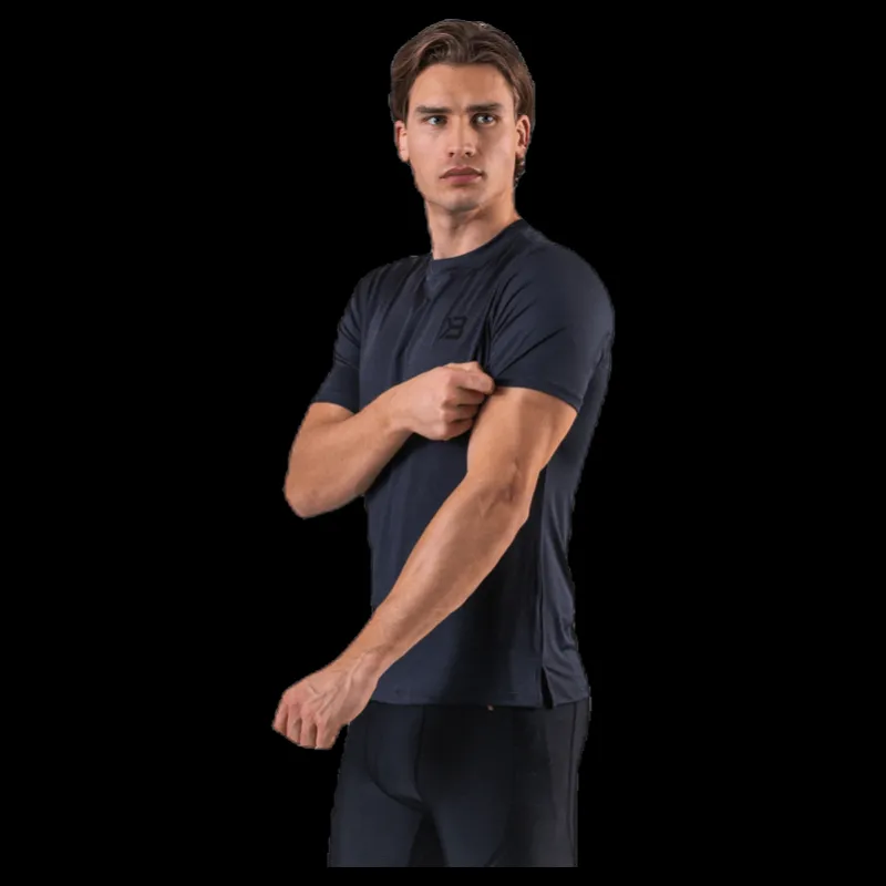Best Better Bodies Essex Stripe Tee Grey Grå
