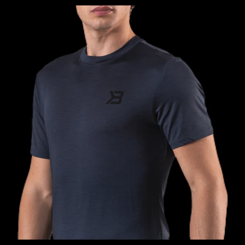 Best Better Bodies Essex Stripe Tee Grey Grå