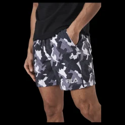 Discount Fila Everix Aop Shorts Grey Grå