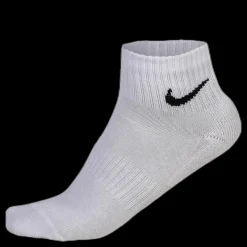 Nike Everyday Cushioned Training Ankle Socks (3 Pairs) WHITE/BLACK Vit New