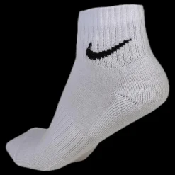 Nike Everyday Cushioned Training Ankle Socks (3 Pairs) WHITE/BLACK Vit New