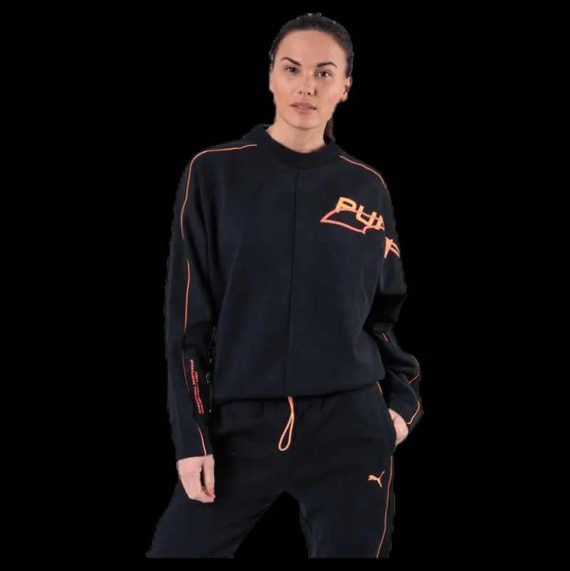 Puma Evide Crew Orange/Black Svart Clearance