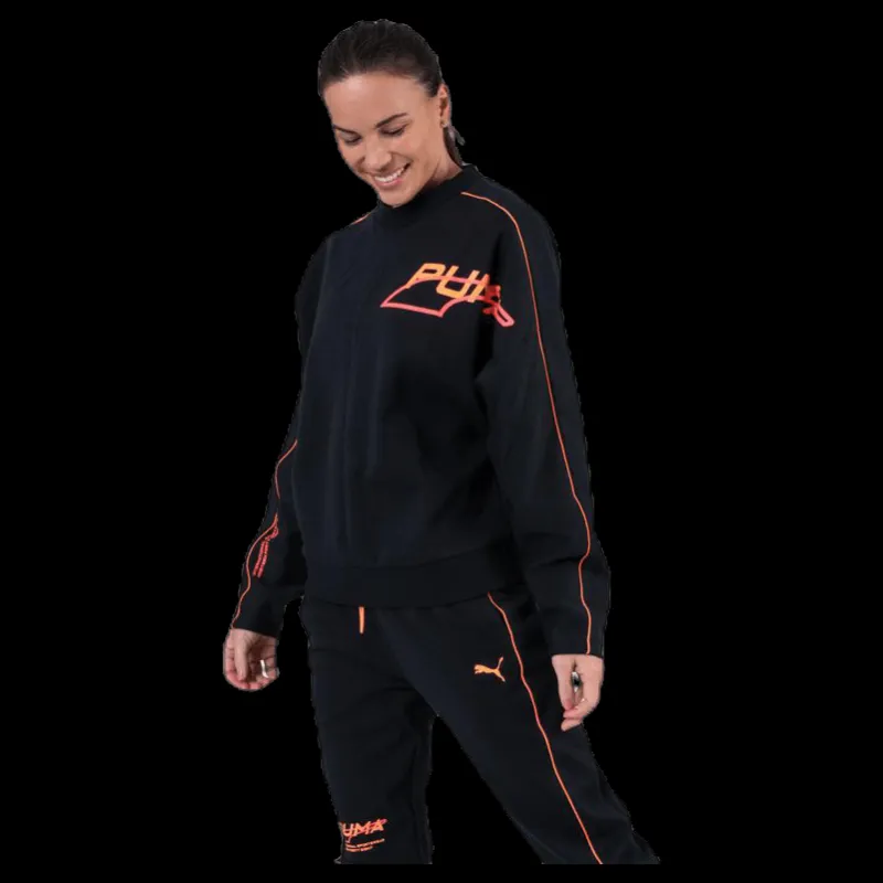 Puma Evide Crew Orange/Black Svart Clearance
