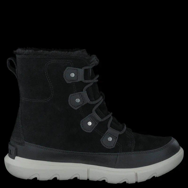 Best Sorel Explorer Ii Joan Faux Fur Wp Black, Fawn Svart
