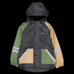 Lindberg Fagerhult Rain Set, Fleece Anth/green Flerfärgad