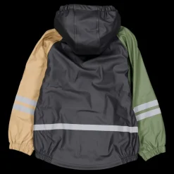 Lindberg Fagerhult Rain Set, Fleece Anth/green Flerfärgad