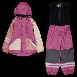 Lindberg Fagerhult Rain Set, Fleece Pink/rose Rosa