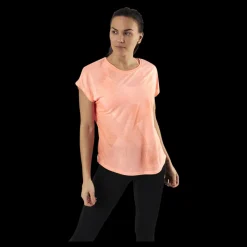 Only Play Fan Loose Burnout Ss Tee Orange Discount