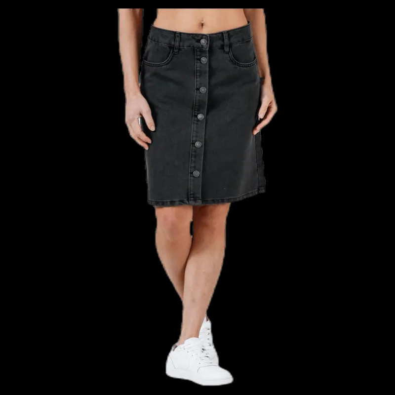 Discount Only Farrah Reg Dnm Skirt Black Svart