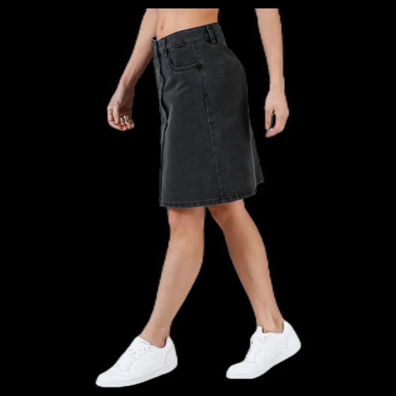 Discount Only Farrah Reg Dnm Skirt Black Svart