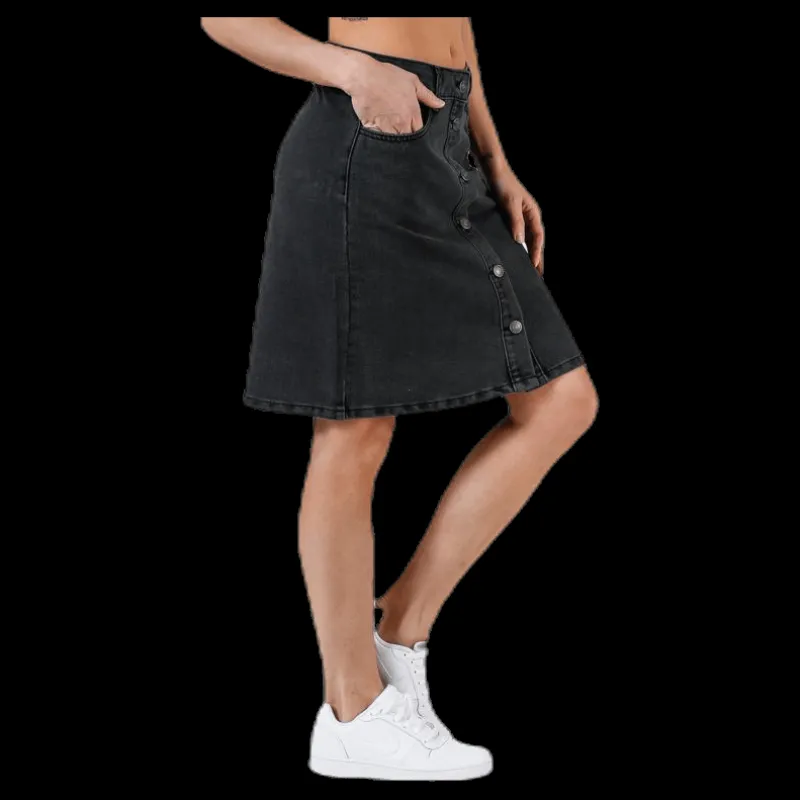Discount Only Farrah Reg Dnm Skirt Black Svart