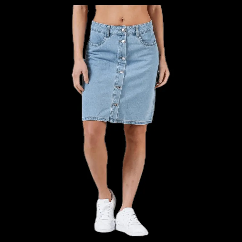 Online Only Farrah Reg Dnm Skirt Blue Blå