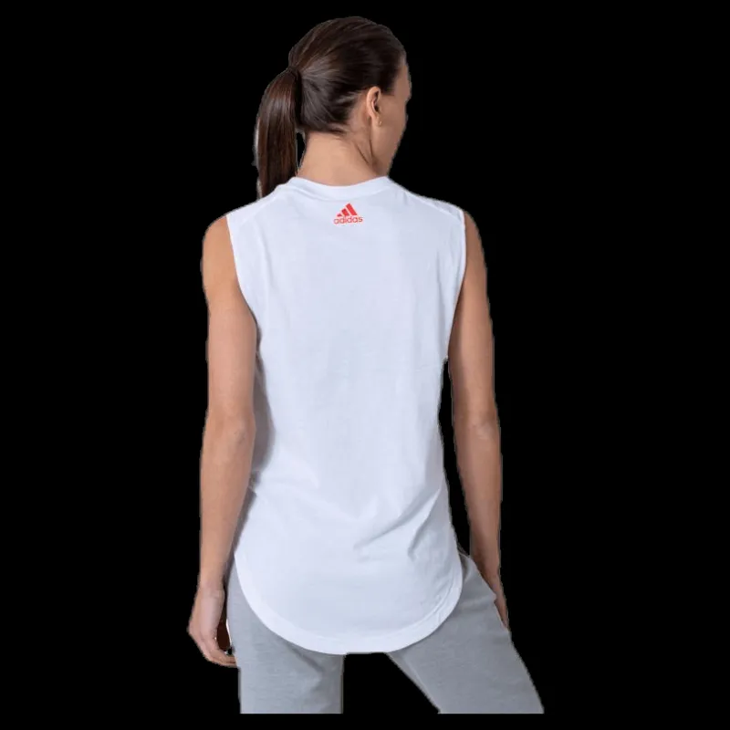 adidas Fast GFX Tank White Vit Best