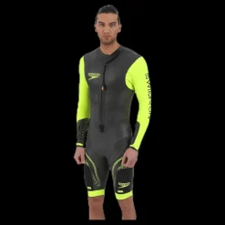 Speedo Fastskin Swimrun Male Suit Black/Yellow Svart och Gul