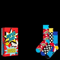 Outlet Happy Socks Father 3-pack Gift Box Patterned Mönstrad