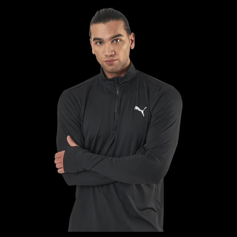 Puma Favorite 1/4 Zip Black Svart Best