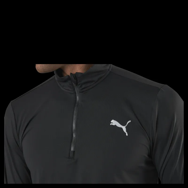 Puma Favorite 1/4 Zip Black Svart Best