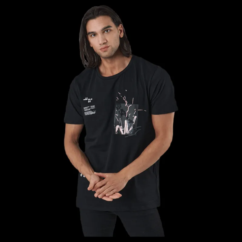 Jack & Jones Fedo Tee Ss Crew Neck Svart