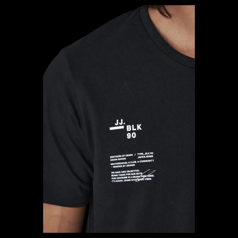Jack & Jones Fedo Tee Ss Crew Neck Svart