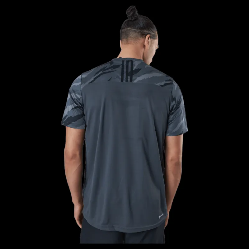 adidas Feelstrcamo Tee Grey Six/blue Rush Blå Discount