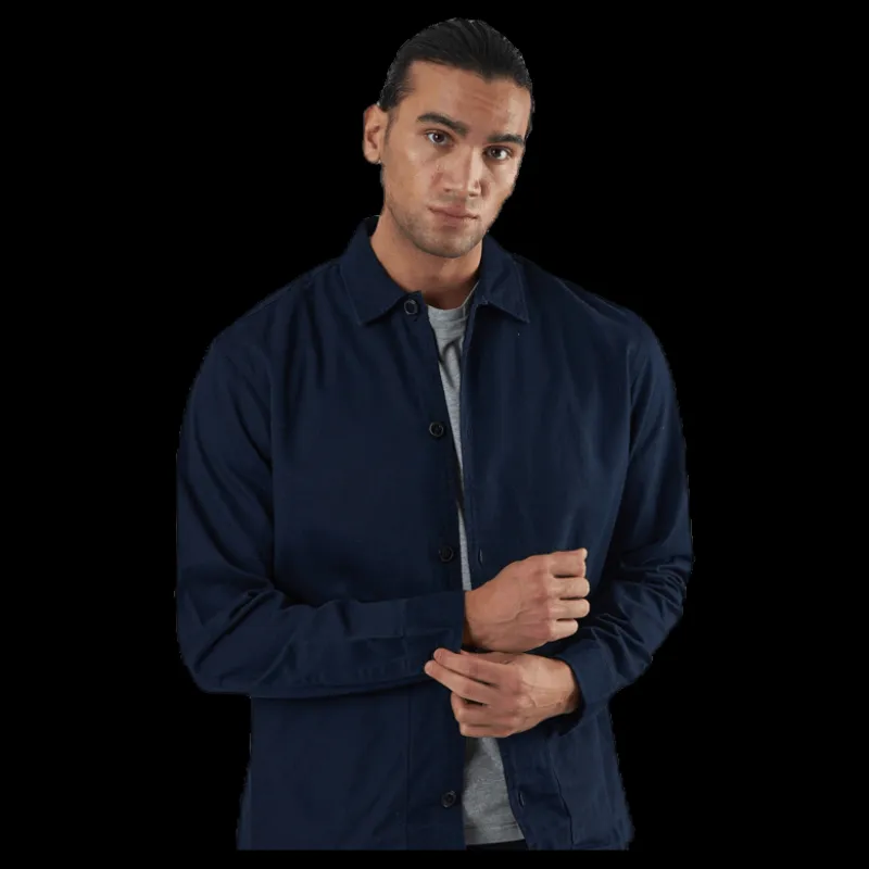Best Jack & Jones Finn Overshirt Ls Blue Blå