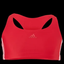 adidas Fitness 3 Stripes Bikini Girls Vivid Red / White Röd Online